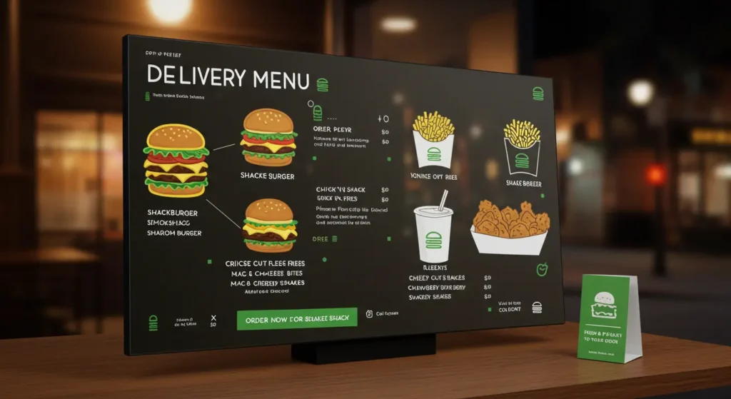 Shake Shack Delivery Menu